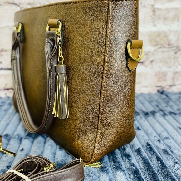 Mari Brown leather wallet set bag - Picture 4 of 8